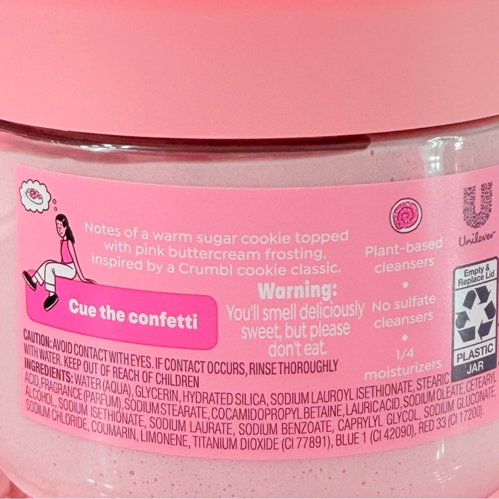 Dove x Crumbl Confetti Cake Body Scrub Limited Edition - Picture 3 of 3